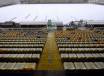 Lo stadio 'Tardini' di Parma ricoperto dalla neve