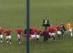 Gli allievi giallorossi festeggiano la vittoria