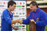 Il difensore giallorosso Federico Barba, tra i migliori con l'Under 19 azzurra