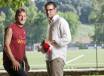 Luca Di Bartolomei con il capitano della Roma, Francesco Totti