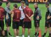 Lo staff della Roma a Trigoria