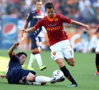 Miralem Pjanic con la maglia giallorossa