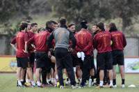 La Roma si allena a Trigoria