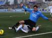 Caracciolo subisce un'entrata fallosa (Getty Images)
