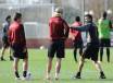La Roma si allena a Trigoria (Getty Images)