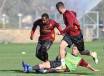 La Roma si allena a Trigoria