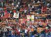 Un'immagine della tifoseria della Roma