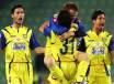 La squadra del Chievo Verona in esultanza
