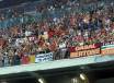Tifosi giallorossi al Meazza di Milano