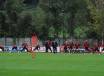 La Roma in allenamento a Trigoria