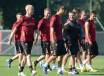 Calciatori giallorossi a Trigoria