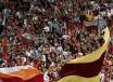 Un'immagine della tifoseria romanista