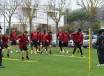 La As Roma in allenamento