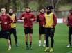 La As Roma in allenamento
