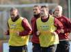 La As Roma in allenamento