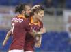 Osvaldo e Lamela festeggiano il gol