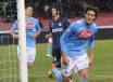 Cavani esulta contro l'Inter