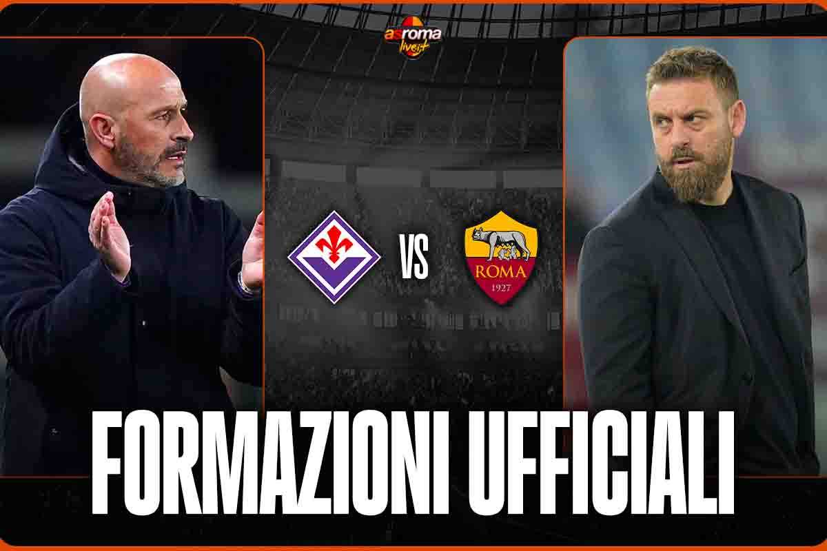 Formazioni ufficiali Fiorentina-Roma: