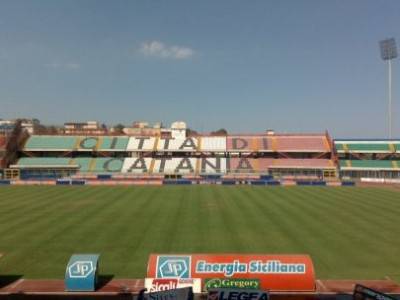 Una veduta dello stadio Massimino di Catania