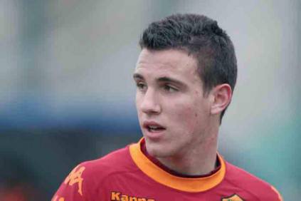 L'attaccante giallorosso Caprari