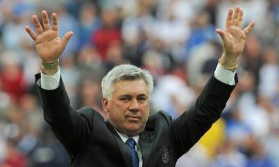 Il tecnico del Psg Carlo Ancelotti