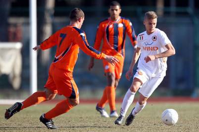 Il giallorosso Matteo Ricci in azione