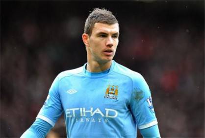 L'attaccante bosniaco del Manchester City Edin Dzeko (Getty Images)