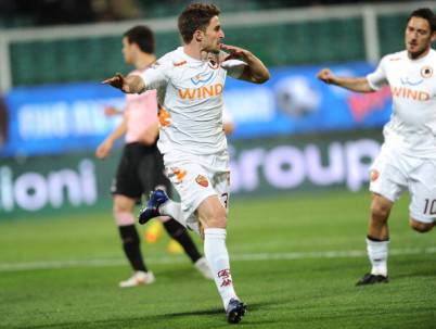 L'attaccante giallorosso  Fabio Borini (Getty Images)