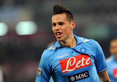 Il centrocampista del Napoli Marek Hamsik