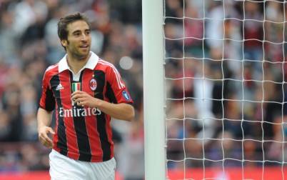 AC Milan's Mathieu Flamini celebrates af