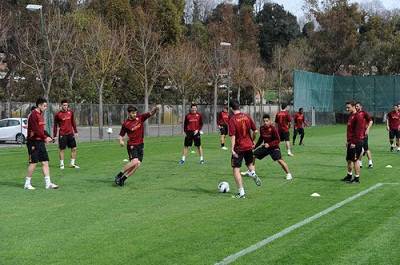 Allenamento giallorosso