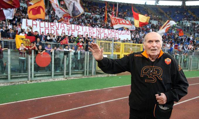 Giorgio Rossi il giorno dell'addio alla Curva Sud