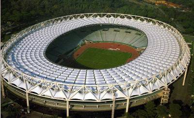 Una veduta dall'alto dello Stadio Olimpico