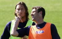 Totti e Cassano in maglia azzurra