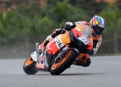 Daniel Pedrosa sulla sua Honda