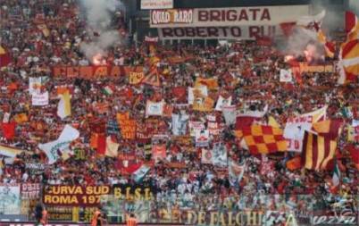 Un'immagine della Curva Sud