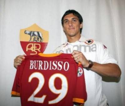 Burdisso all'inizio della sua avventura con la Roma