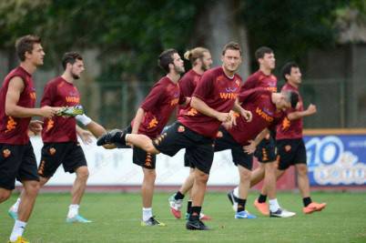 Roma a lavoro a Trigoria