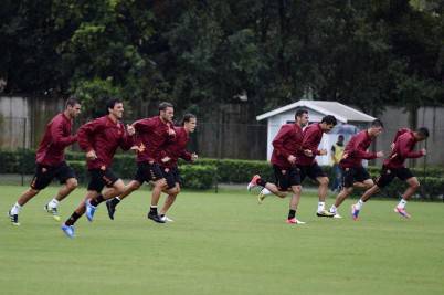 Allenamento per i giallorossi