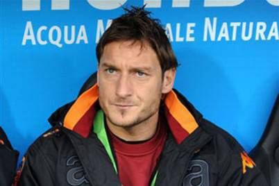 Francesco Totti in panchina