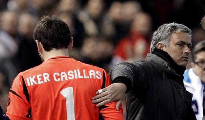 Iker Casillas e Josè Mourinho