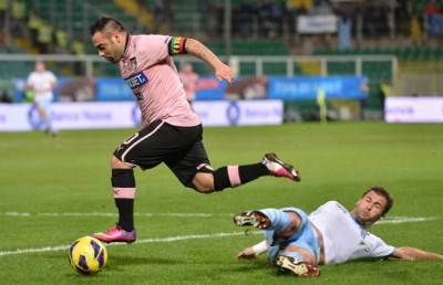 Un'immagine della partita appena conclusa tra Palermo e Lazio (Getty Images)