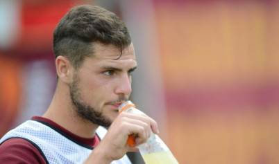 L'attaccante giallorosso Mattia Destro