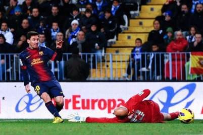 Messi in gol a Malaga
