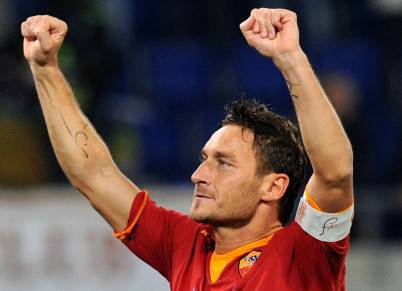 Francesco Totti cerca il primo gol al Massimino