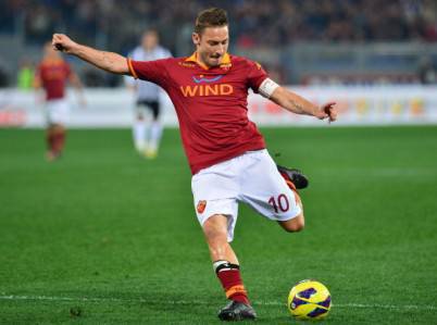 Francesco Totti sarà squalificato contro l'Atalanta