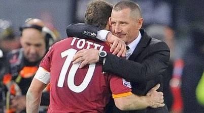 Aurelio Andreazzoli e Francesco Totti