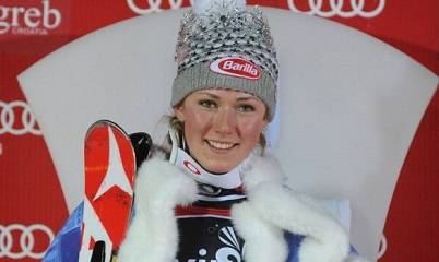 La sciatrice statunitense Mikaela Shiffrin