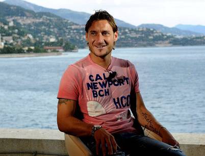 Il capitano della Roma Francesco Totti