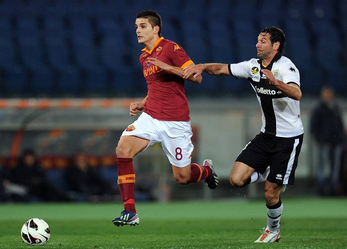 Un'immagine di Lamela durante la gara di ieri (Getty images)